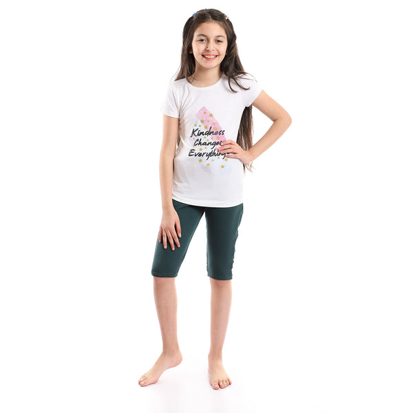 elastic_waist_plain_dark_green_girls_pantacourt