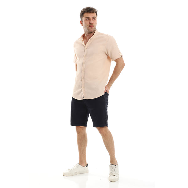casual_plain_regular_fit_gabardine_short_-_navy_blue