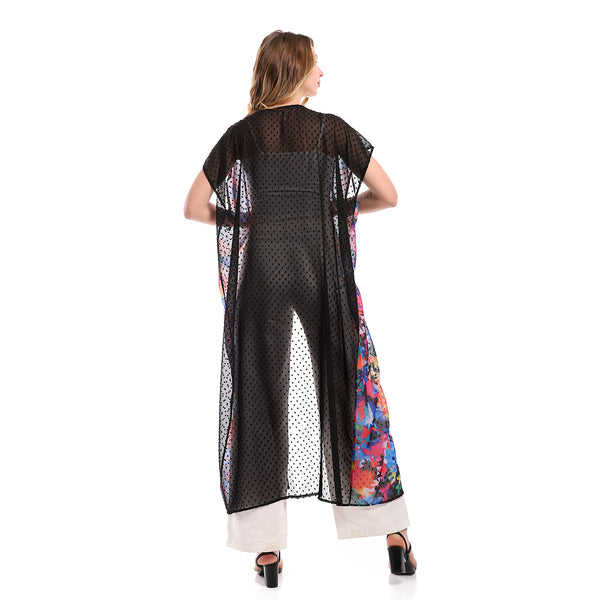 solid_chiffon_black_cardigan_with_patterned_trim
