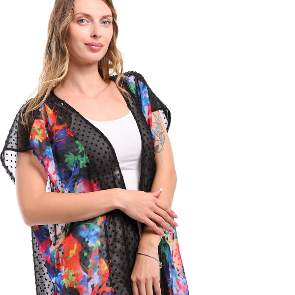 solid_chiffon_black_cardigan_with_patterned_trim