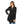 Load image into Gallery viewer, Classic Collar Buttoned Black Tunic Top
