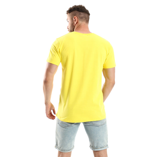 "Off Road" Yellow Short Sleeves Cotton Tee