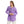 Embroidered mickey Button Down Shirt-light purple