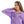 Embroidered mickey Button Down Shirt-light purple