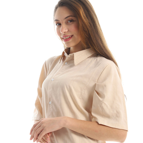 short_sleeves_long_shirt_with_front_buttons_-_beige
