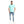 Printed Leaves Casual Aquamarine Polo Shirt