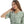 Elastic Waist Floral Summer Dress - mint green