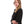 Full Buttoned Polyester Shirt With Waist Drawstring - Black