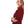 Full Buttoned Polyester Shirt With Waist Drawstring -Dark Red