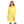 Yellow Solid Long Sleeve Mandarin Collar Tunic