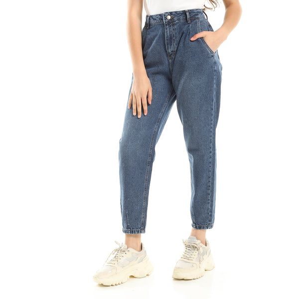 Casual Mom Fit Everyday Jeans - Dark Blue