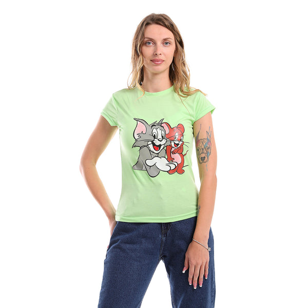 Women's T-Shirt "Tom&Jerry" Half Sleeves