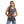 V-Neck Printed Sleeveless Dark Grey Tee