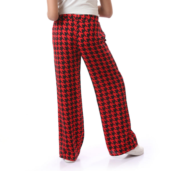 girls_patterned_cotton_printed_pants_with_side_pockets_-_red_-_black