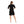 Load image into Gallery viewer, Self Pattern Puff Short Sleeves Dress - Black
