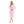 Load image into Gallery viewer, Elastic Waist Midi Dress With Decorative Buttons - Light Pink
