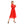 Load image into Gallery viewer, Red Long Sleeves Summer Red Midi Dress

