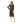 Oldish Patterned Black, Grey & Havana Dress