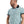 Load image into Gallery viewer, Light Blue &amp; Black Striped Short Sleeves Polo Shirt
