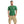 Front Printed Wild Cat & Back Green Cotton Tee