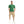 Front Printed Wild Cat & Back Green Cotton Tee