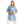 Long Sleeves Dusty Blue Shirt With Slits
