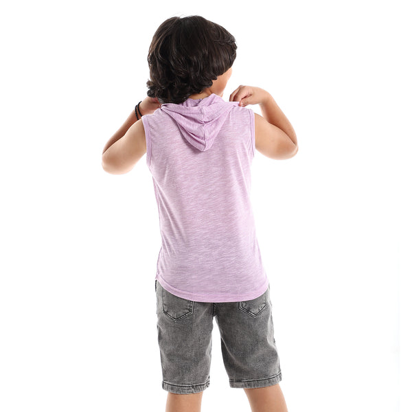 sleeveless_printed_hooded_heather_lilac_-_white_tee