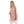 Turn Down Collar Stitched Nude Pink Shirt