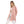 Turn Down Collar Stitched Nude Pink Shirt