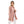 Turn Down Collar Stitched Nude Pink Shirt