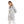 Long Sleeves Light Grey Shirt With Slits