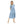 Load image into Gallery viewer, Self Stitched Short Dusty Blue Maxi Dress
