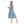 Self Stitched Short Dusty Blue Maxi Dress