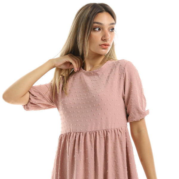 Dark Nude Tiered Summer Maxi Dress
