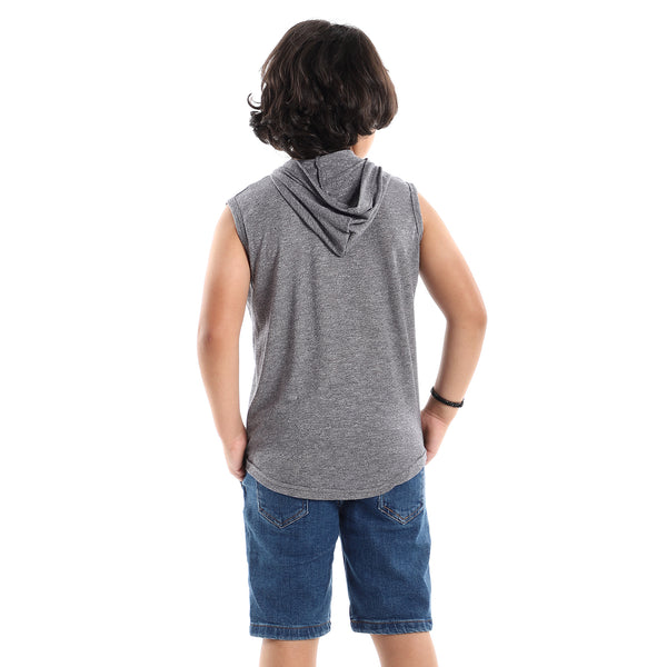 "Stay Focused On Your Goal" Hooded Printed Tee