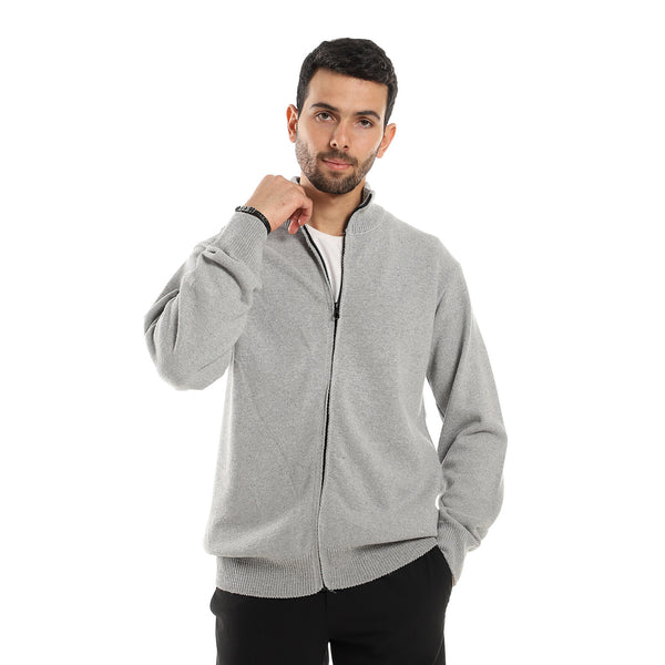 light_grey_ribbed_hem_zipped_sweater