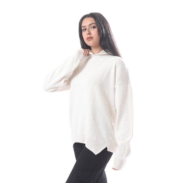 Hooded_High_Low_Pullover_With_Side_Slits_-_Off_White