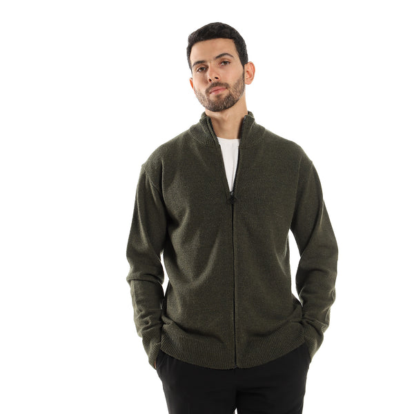 dark_olive_regular_fit_zipped_sweater