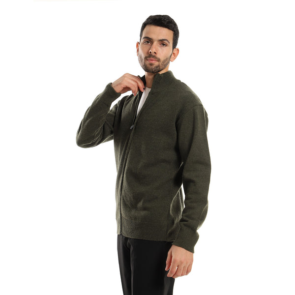 dark_olive_regular_fit_zipped_sweater