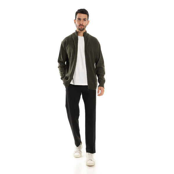 dark_olive_regular_fit_zipped_sweater