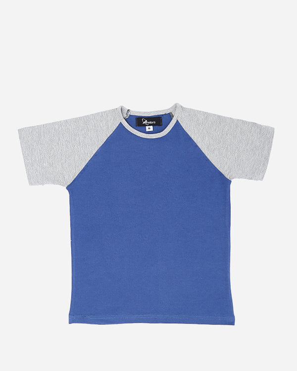 Boys Casual Short Sleeves T-shirt - Indigo