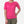 Load image into Gallery viewer, Sheer Self Pattern Short Sleeves Fluffy Tee - Hot Pink
