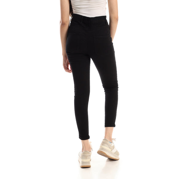plain_black_high_rise_buttons_closure_pants