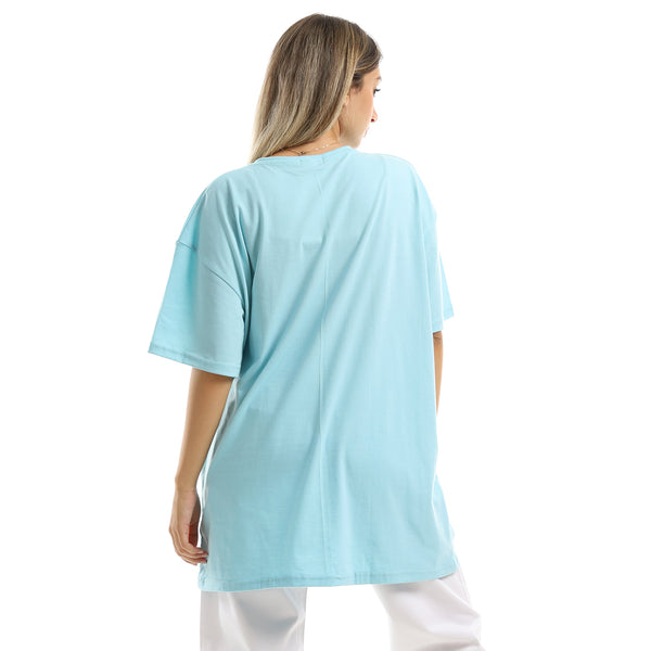 Printed Fox Round Neck  Tee