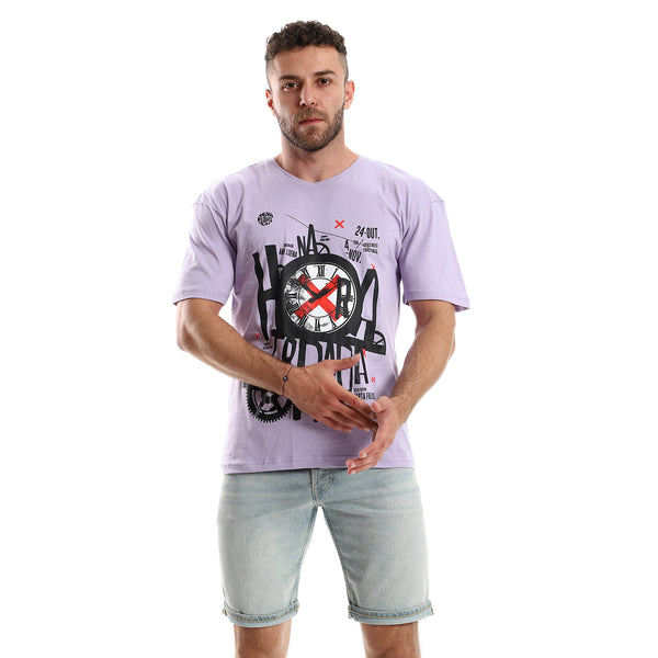 light-purple-printed-round-neck-tee