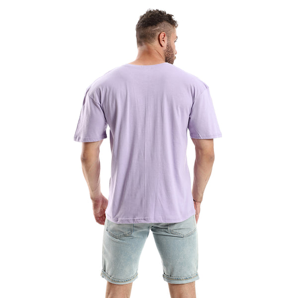 light-purple-printed-round-neck-tee