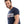 Load image into Gallery viewer, Burgundy Stitched &quot;Blessed&quot; Over Navy Blue &amp; White Tee
