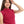 Hips Length Ful Ribbed Fuchsia High Neck Top