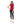 Hips Length Ful Ribbed Fuchsia High Neck Top