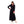 Load image into Gallery viewer, Zigzag Pattern Velvet Navy Blue &amp; Fuchsia Gown
